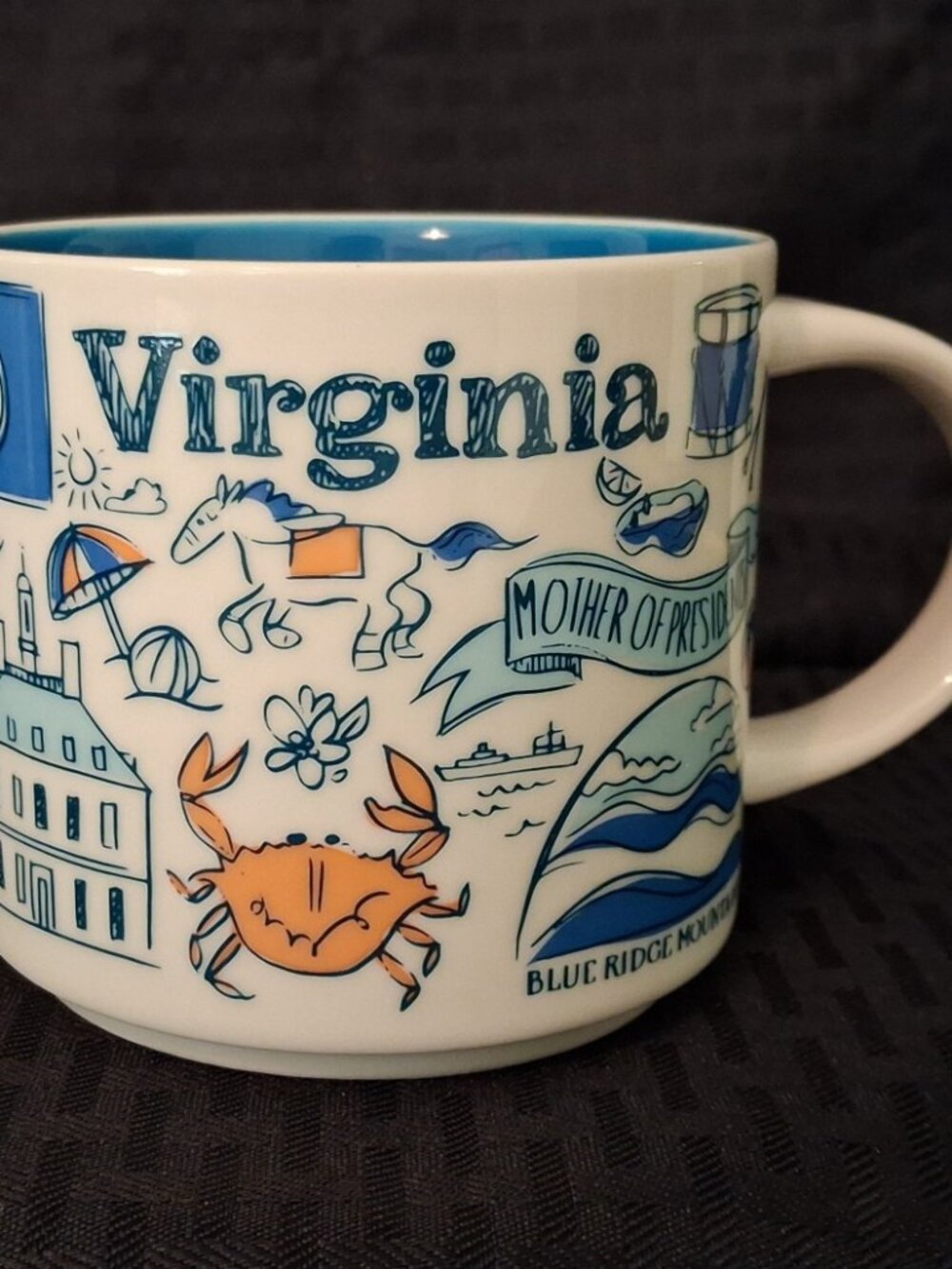 Starbucks Virginia 14oz Coffee Mug Been There Series